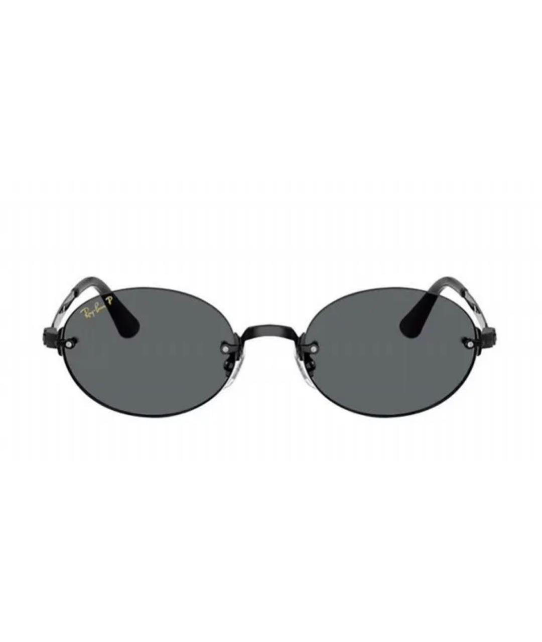 RAY BAN Черные металлические солнцезащитные очки, фото 5