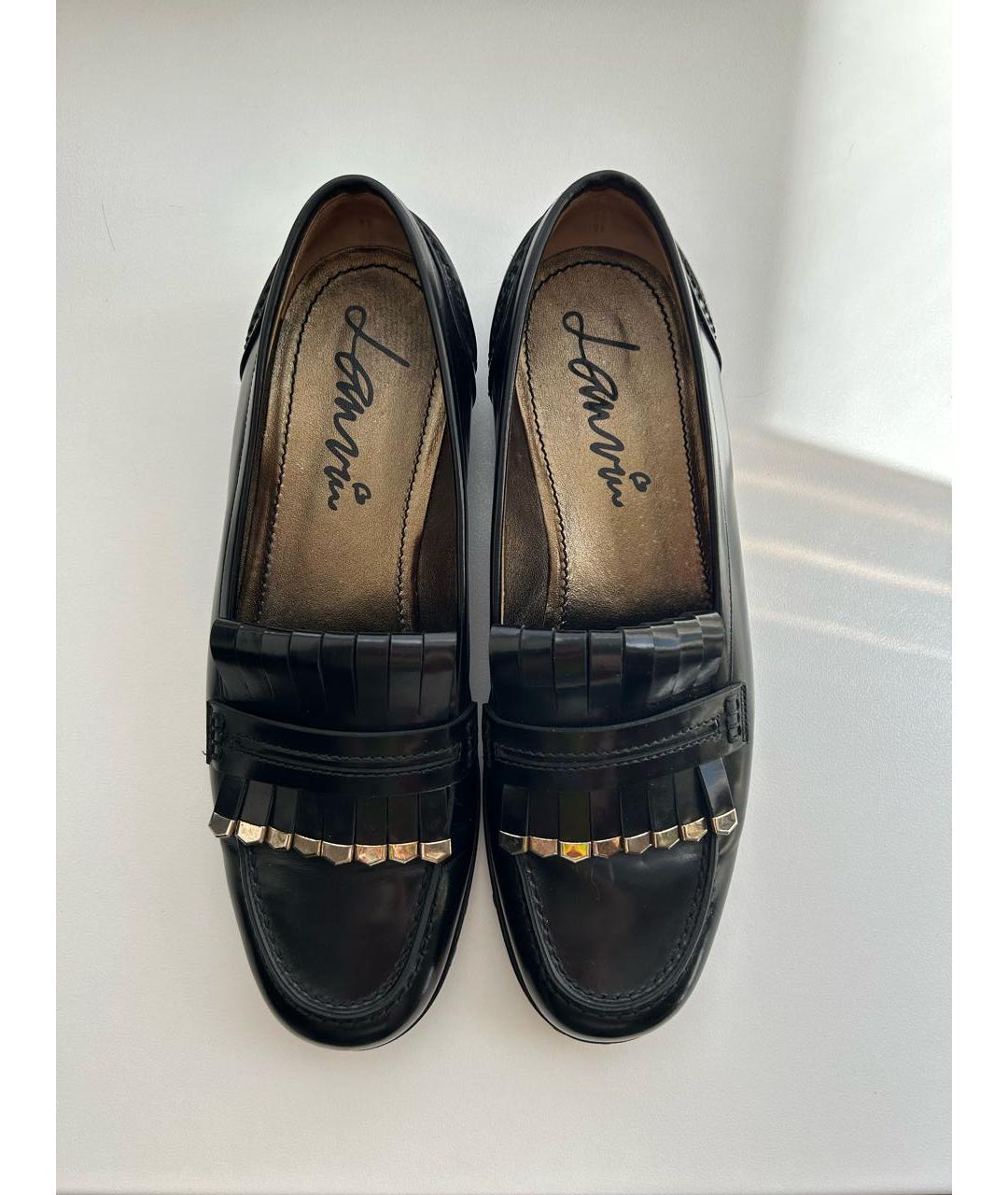 LANVIN Черные кожаные лоферы, фото 2
