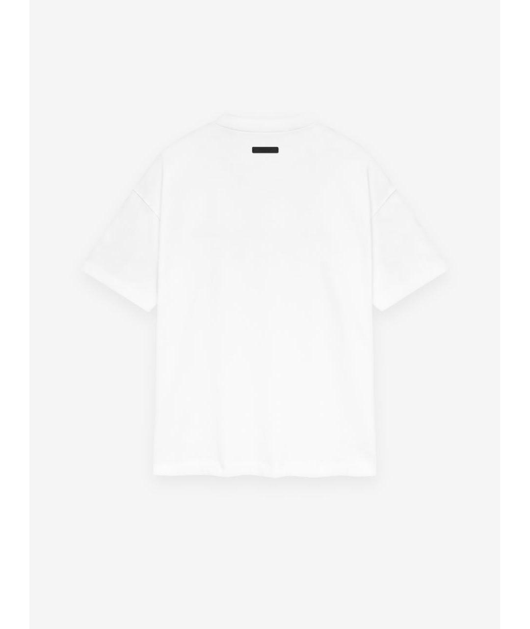 FEAR OF GOD ESSENTIALS Белая хлопковая футболка, фото 2