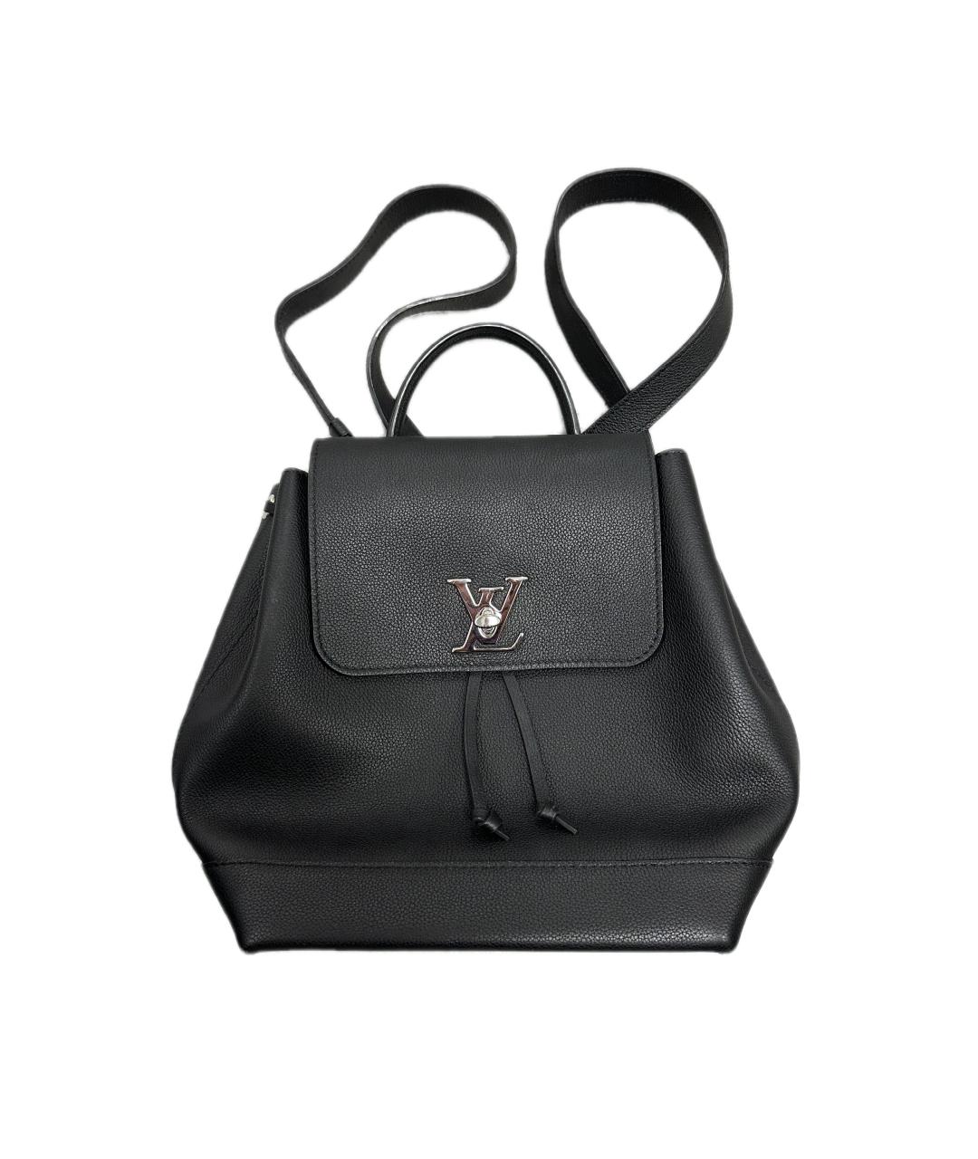LOUIS VUITTON Черный кожаный рюкзак, фото 6