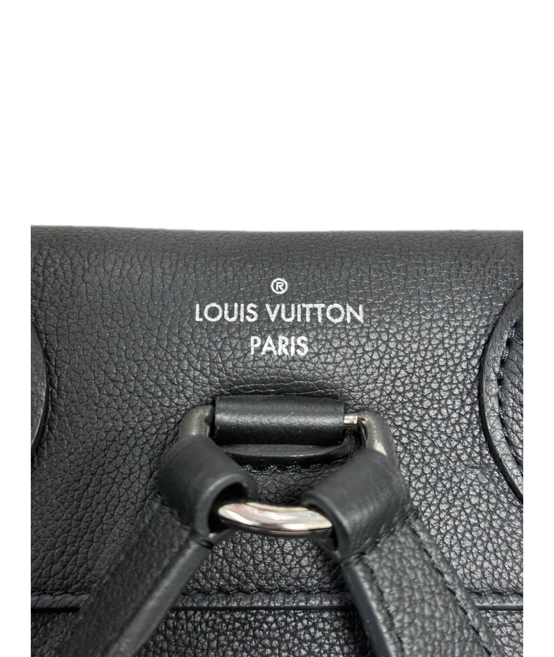 LOUIS VUITTON Черный кожаный рюкзак, фото 3