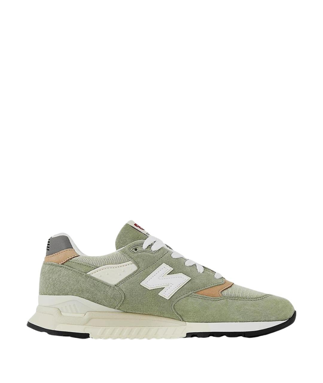 NEW BALANCE Хаки замшевые кроссовки, фото 1