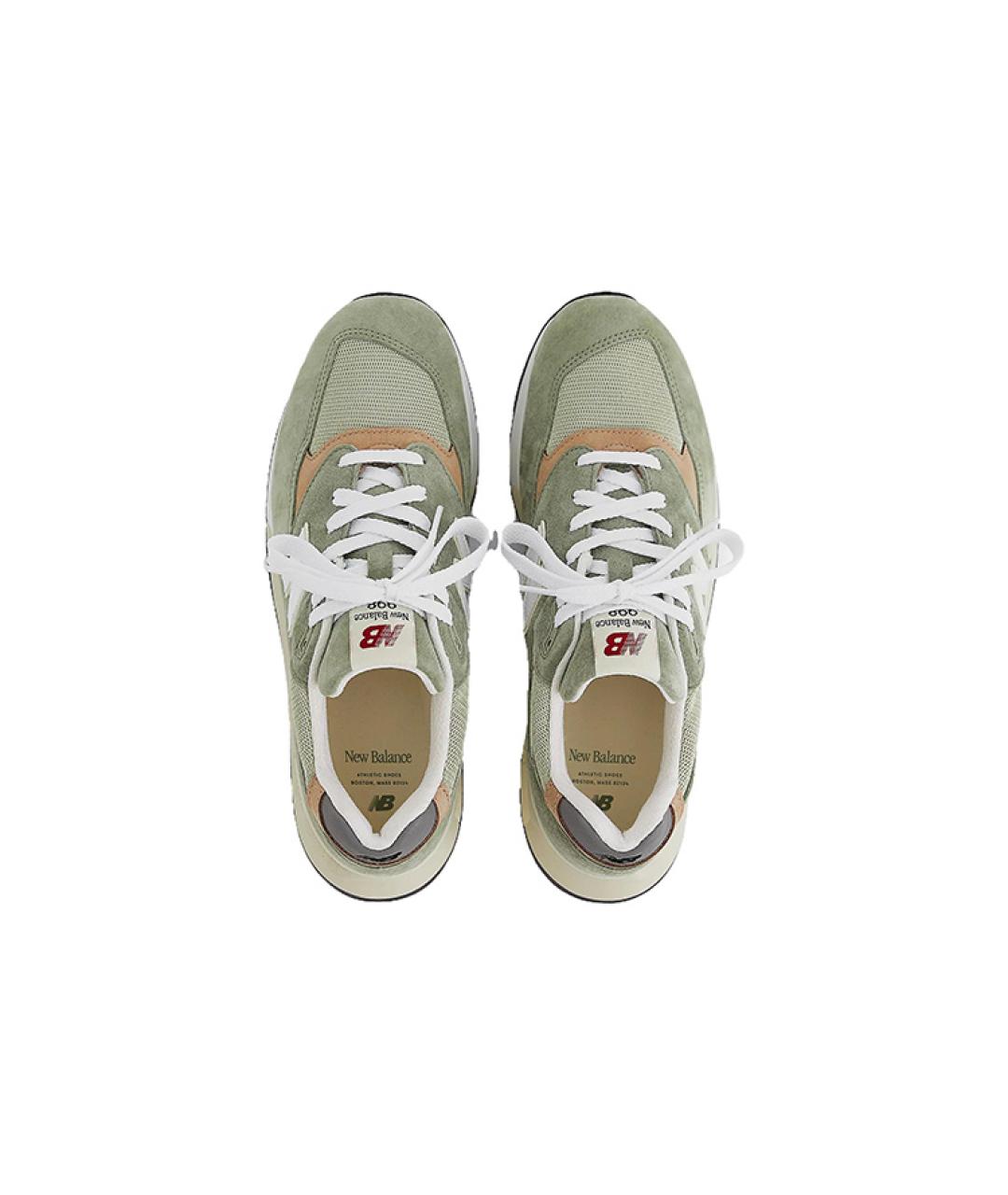 NEW BALANCE Хаки замшевые кроссовки, фото 4