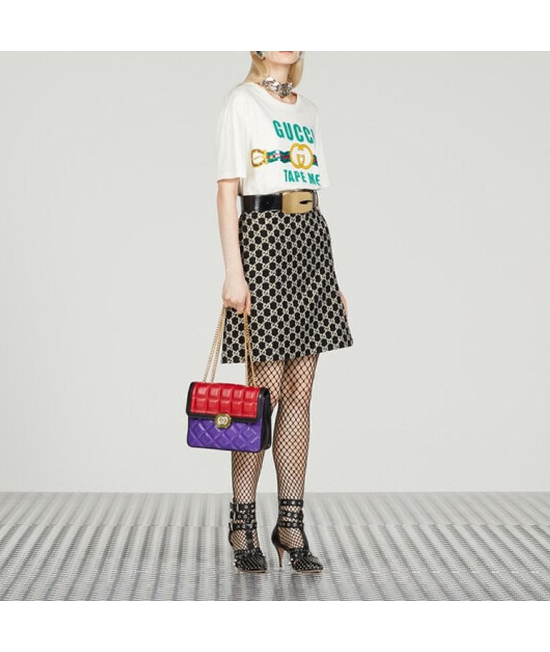 GUCCI Белая хлопковая футболка, фото 4