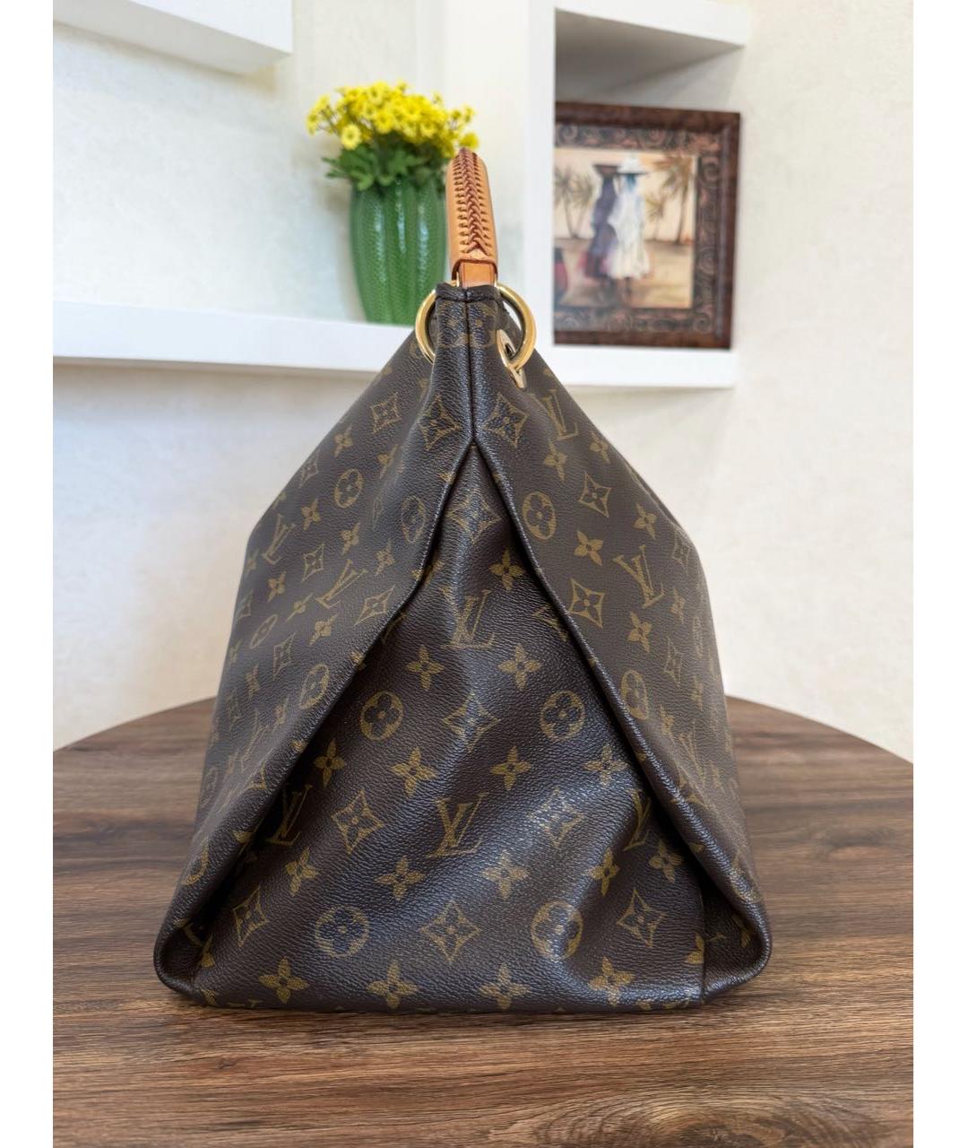 LOUIS VUITTON Коричневая сумка тоут, фото 7