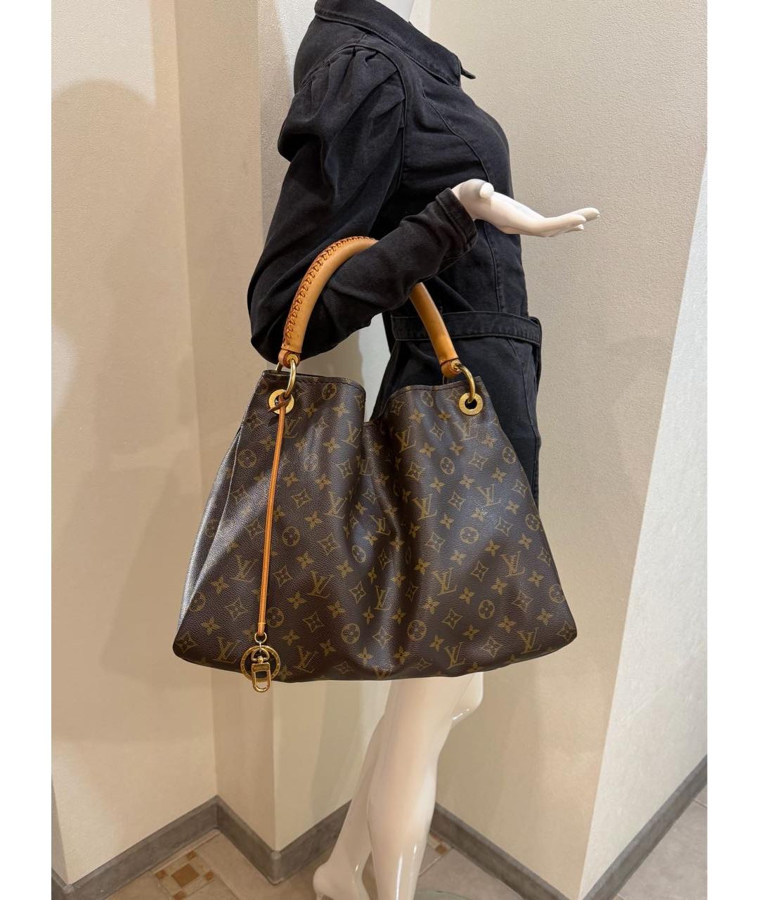 LOUIS VUITTON Коричневая сумка тоут, фото 4