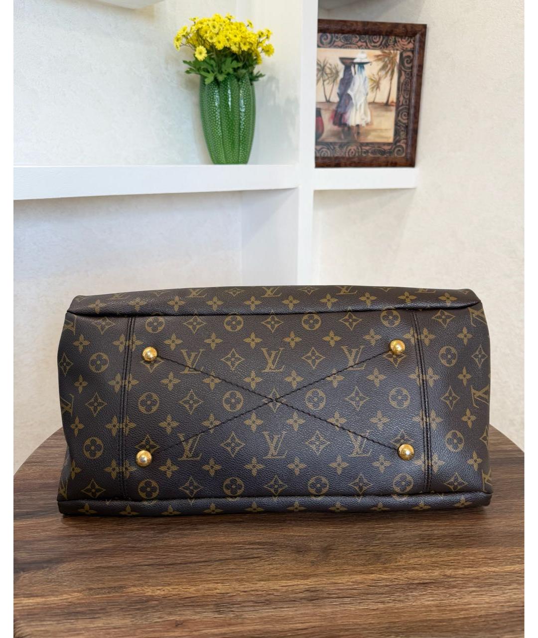 LOUIS VUITTON Коричневая сумка тоут, фото 8