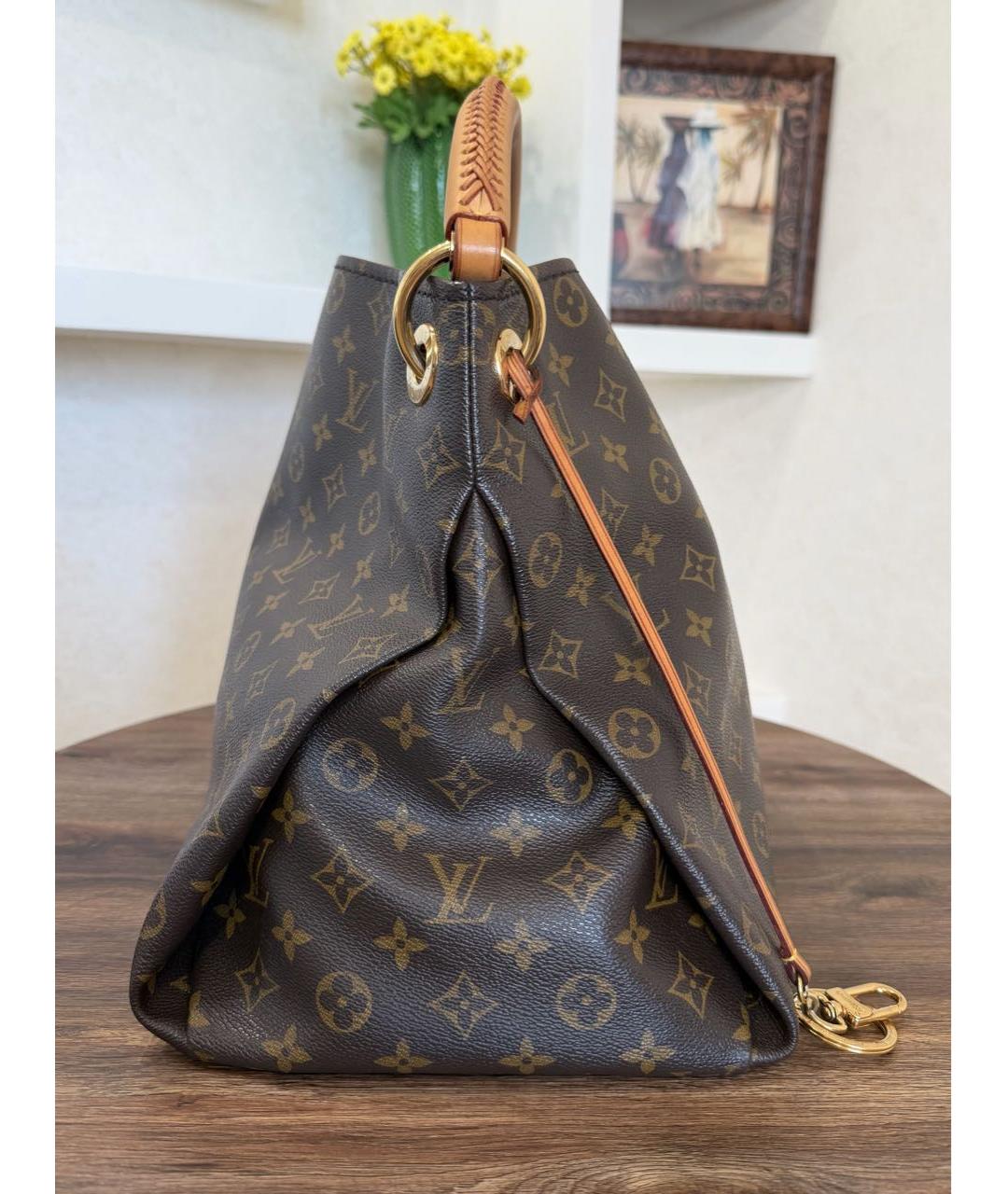 LOUIS VUITTON Коричневая сумка тоут, фото 6