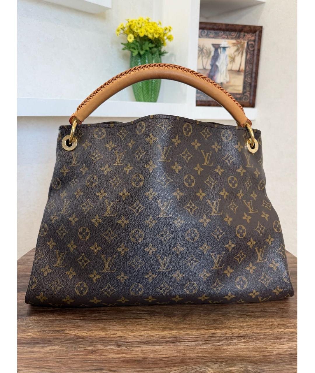 LOUIS VUITTON Коричневая сумка тоут, фото 5