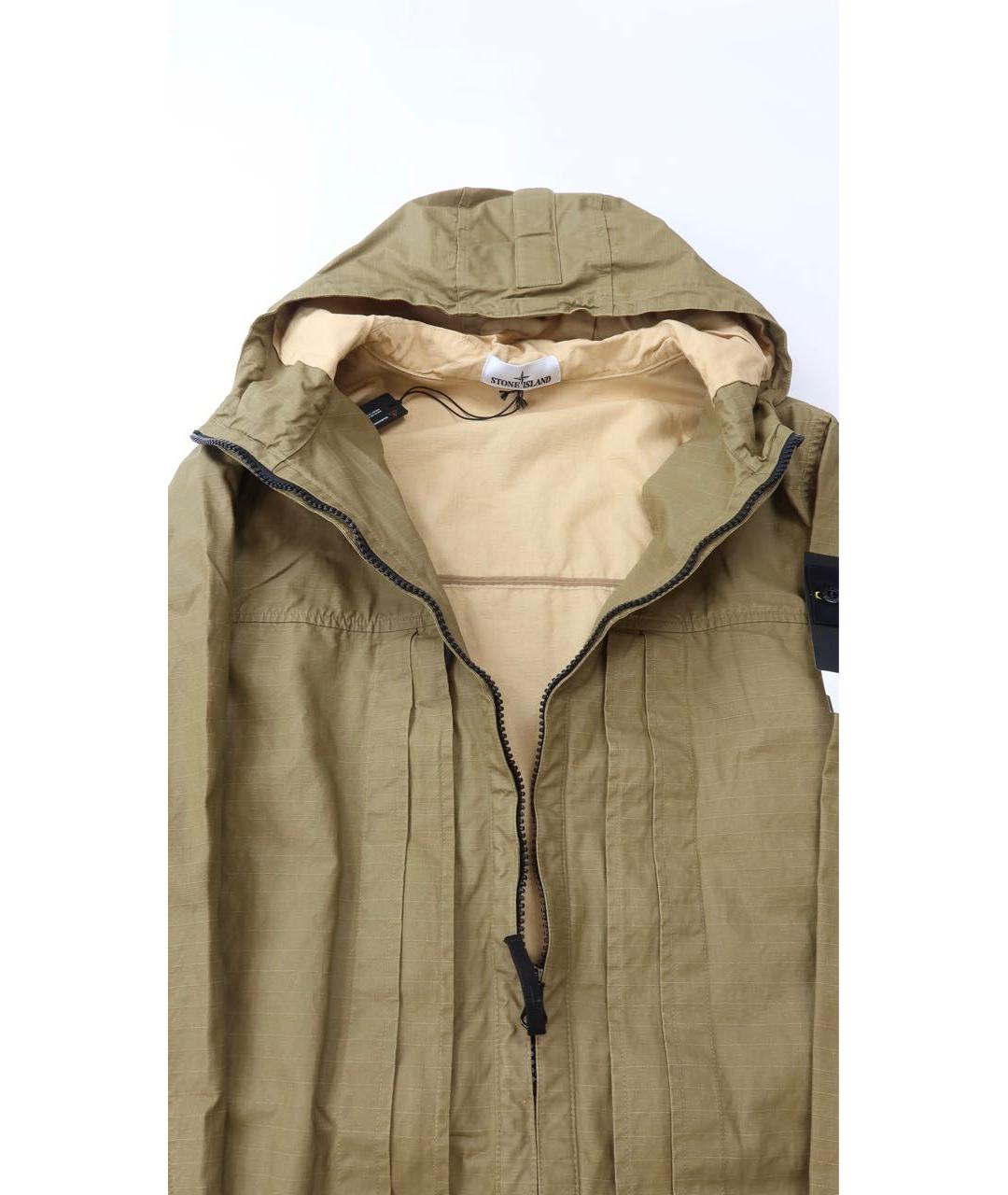 STONE ISLAND Хаки полиамидовая куртка, фото 6