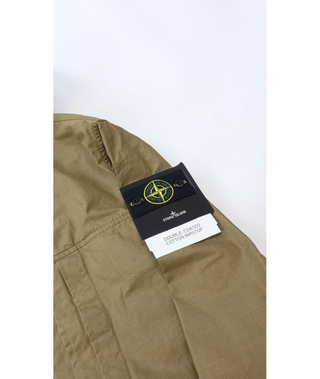 STONE ISLAND Хаки полиамидовая куртка, фото 4