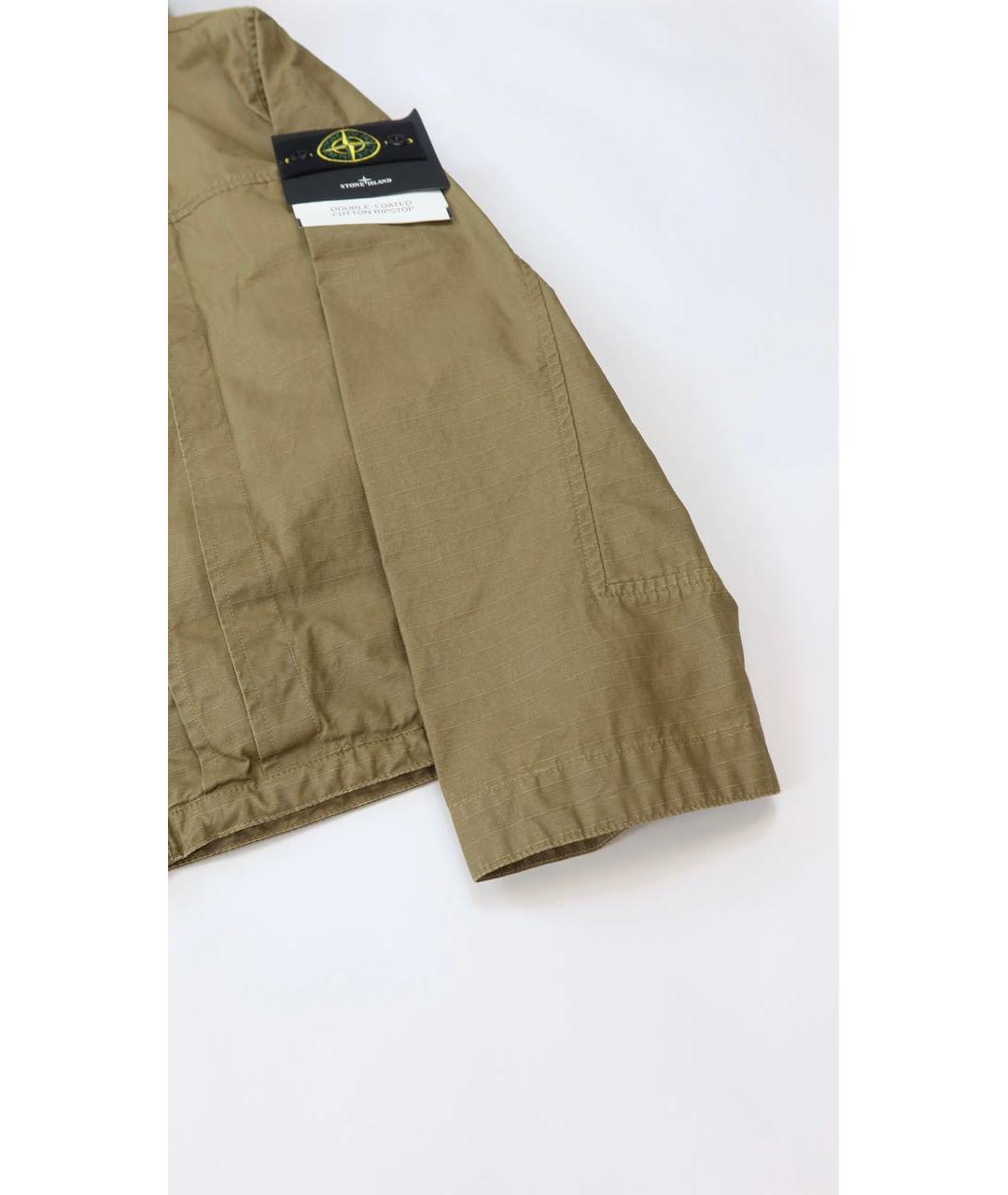 STONE ISLAND Хаки полиамидовая куртка, фото 2