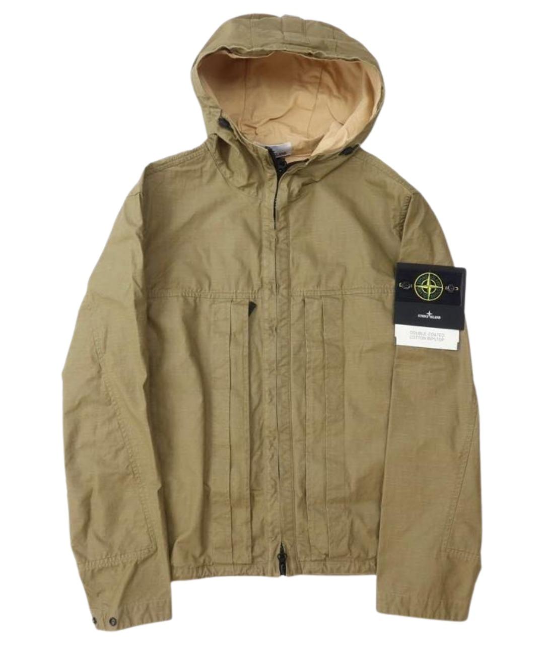 STONE ISLAND Хаки полиамидовая куртка, фото 1