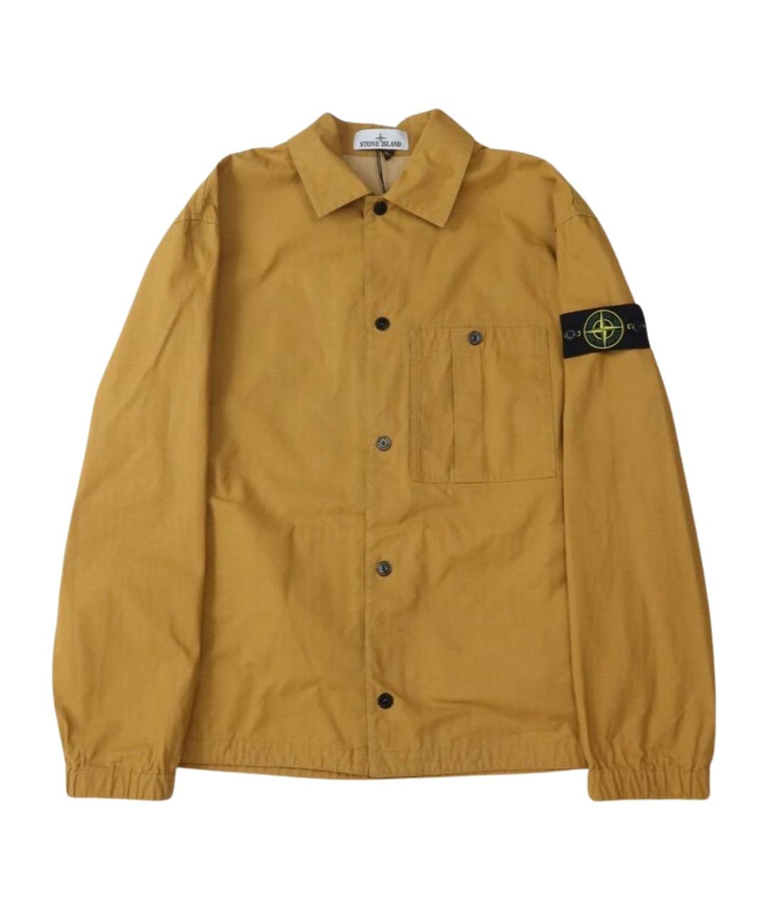 STONE ISLAND Горчичная хлопковая куртка, фото 1