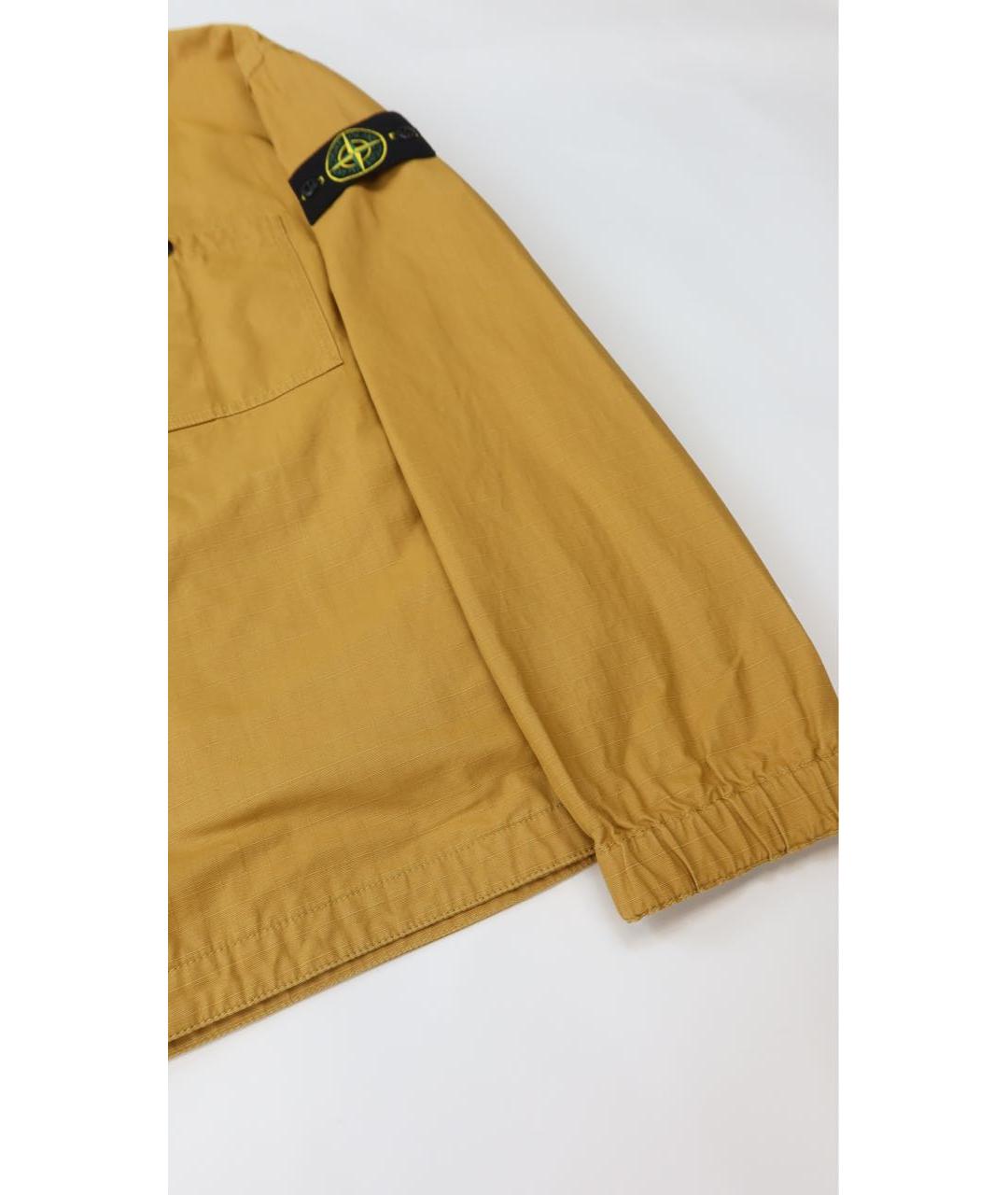STONE ISLAND Горчичная хлопковая куртка, фото 2