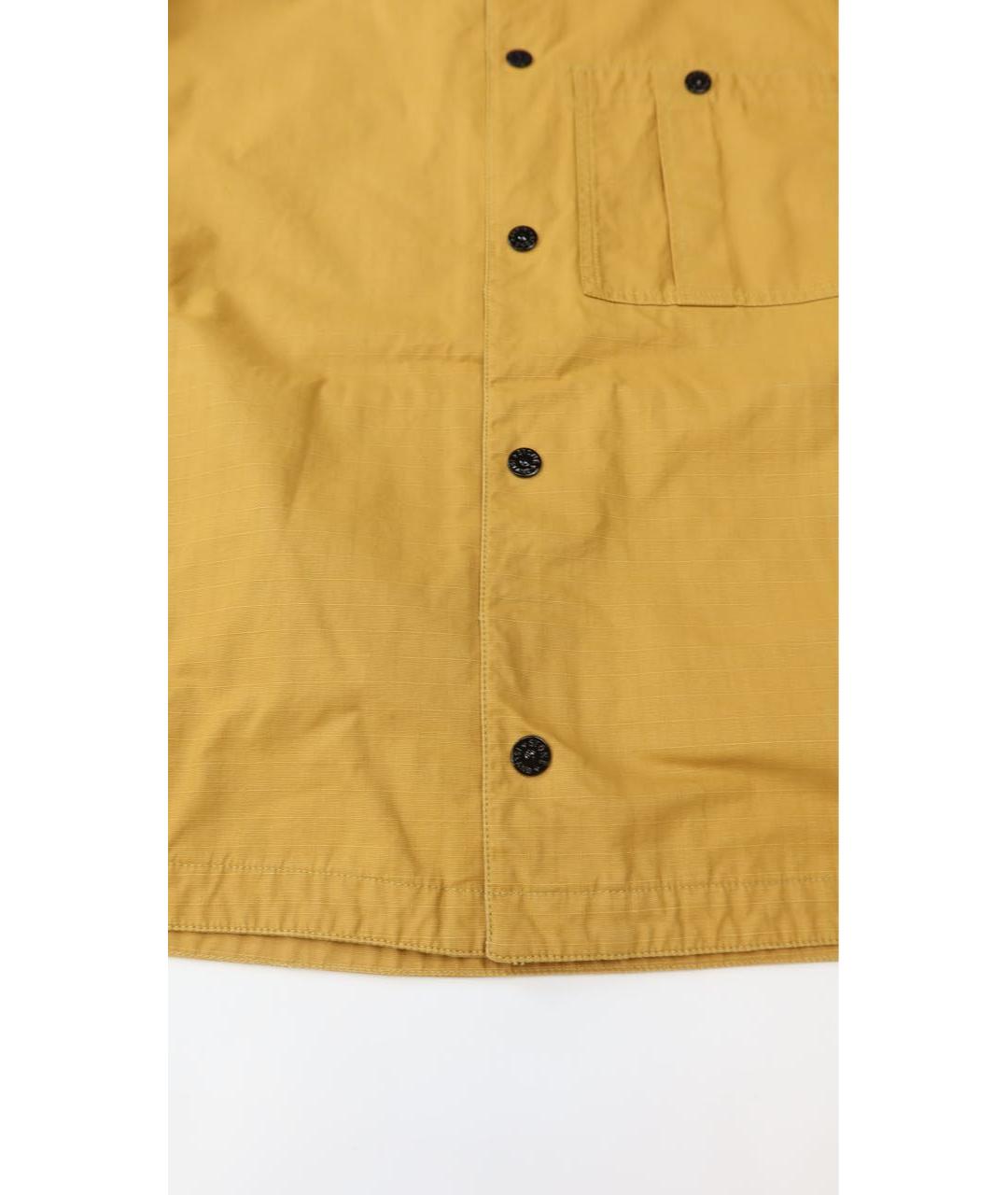 STONE ISLAND Горчичная хлопковая куртка, фото 3