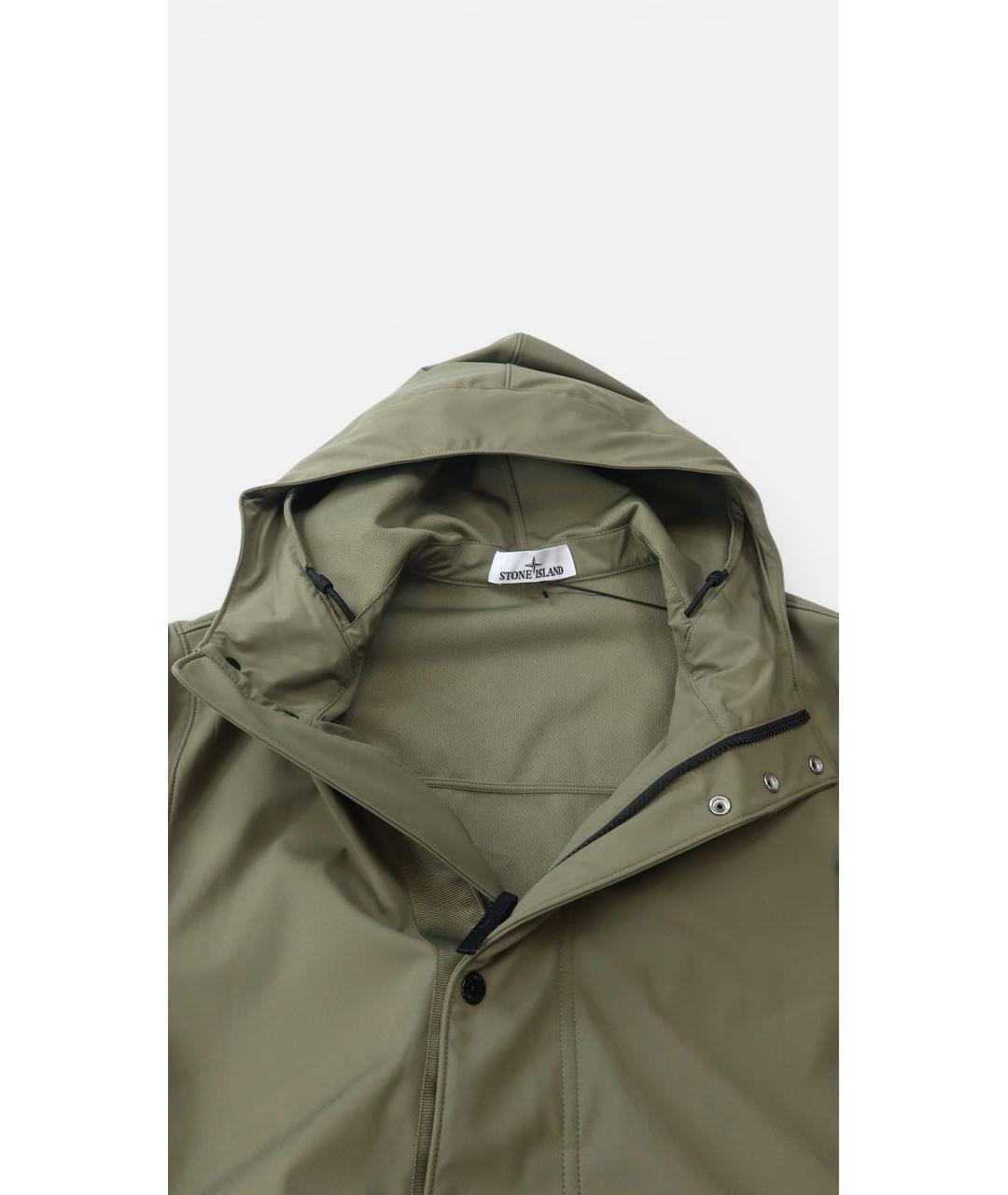 STONE ISLAND Хаки полиамидовая куртка, фото 4
