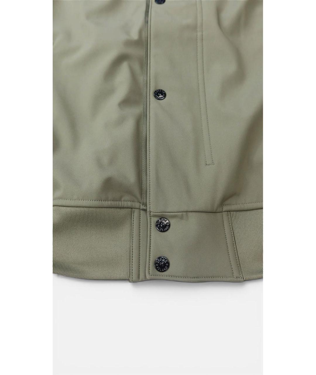 STONE ISLAND Хаки полиамидовая куртка, фото 2