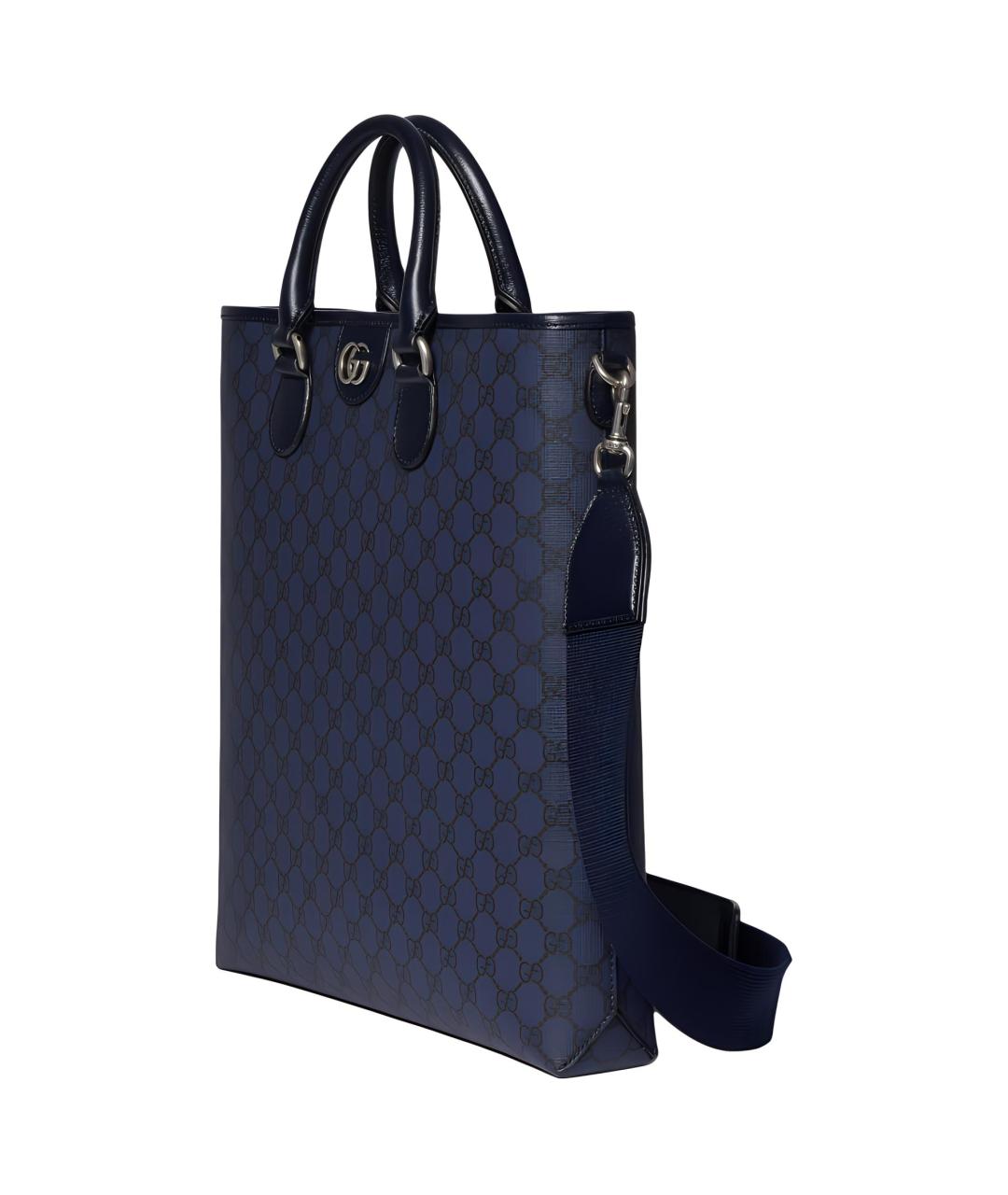 GUCCI Темно-синяя сумка тоут, фото 2