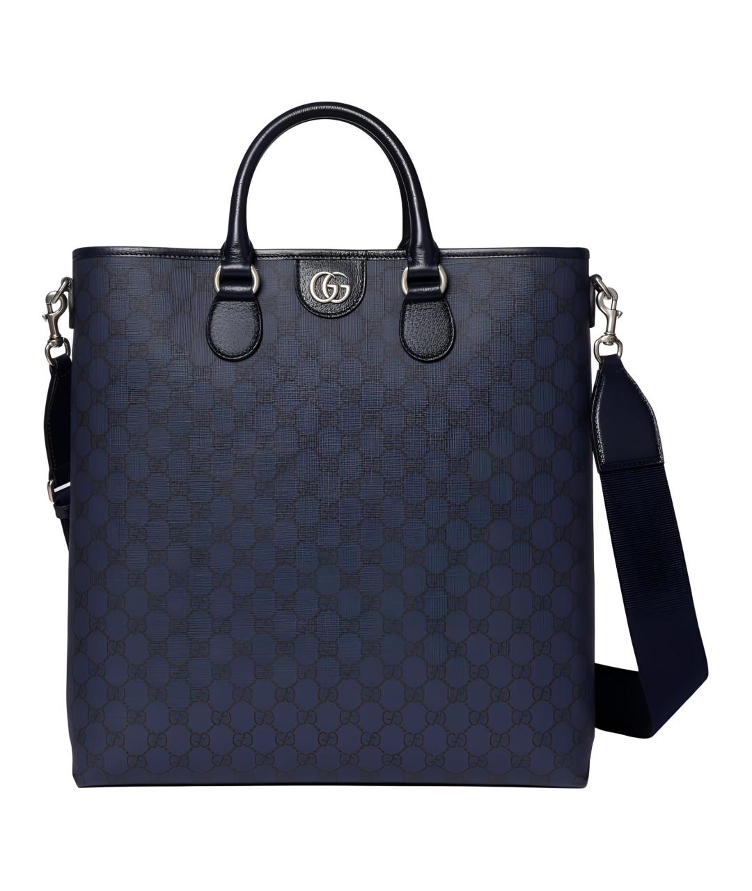 GUCCI Темно-синяя сумка тоут, фото 1