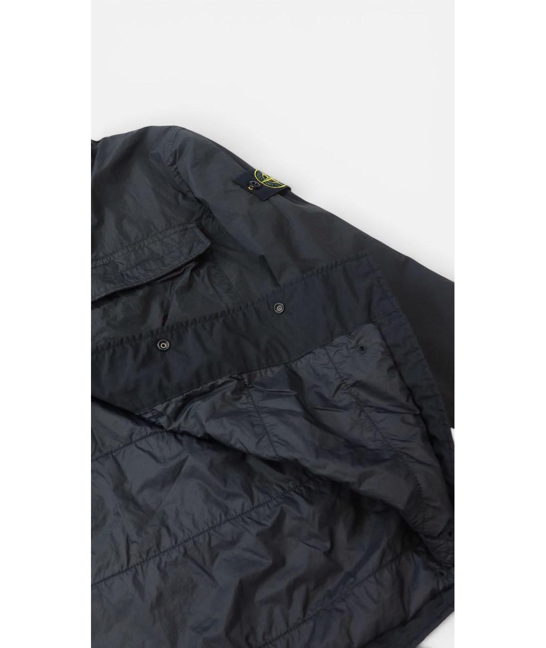 STONE ISLAND Черная полиамидовая куртка, фото 4
