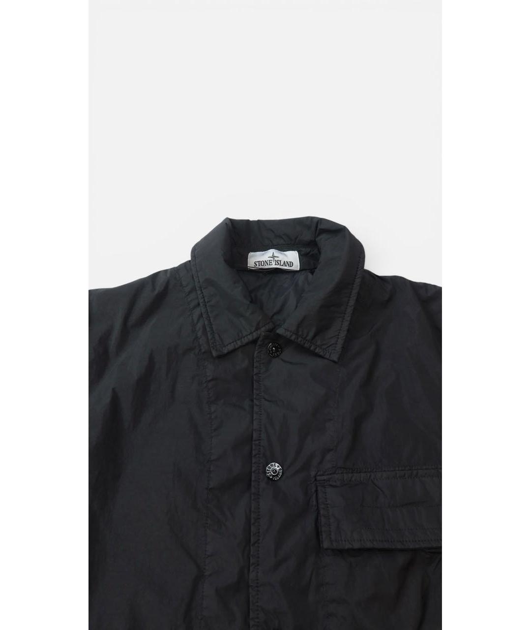 STONE ISLAND Черная полиамидовая куртка, фото 5