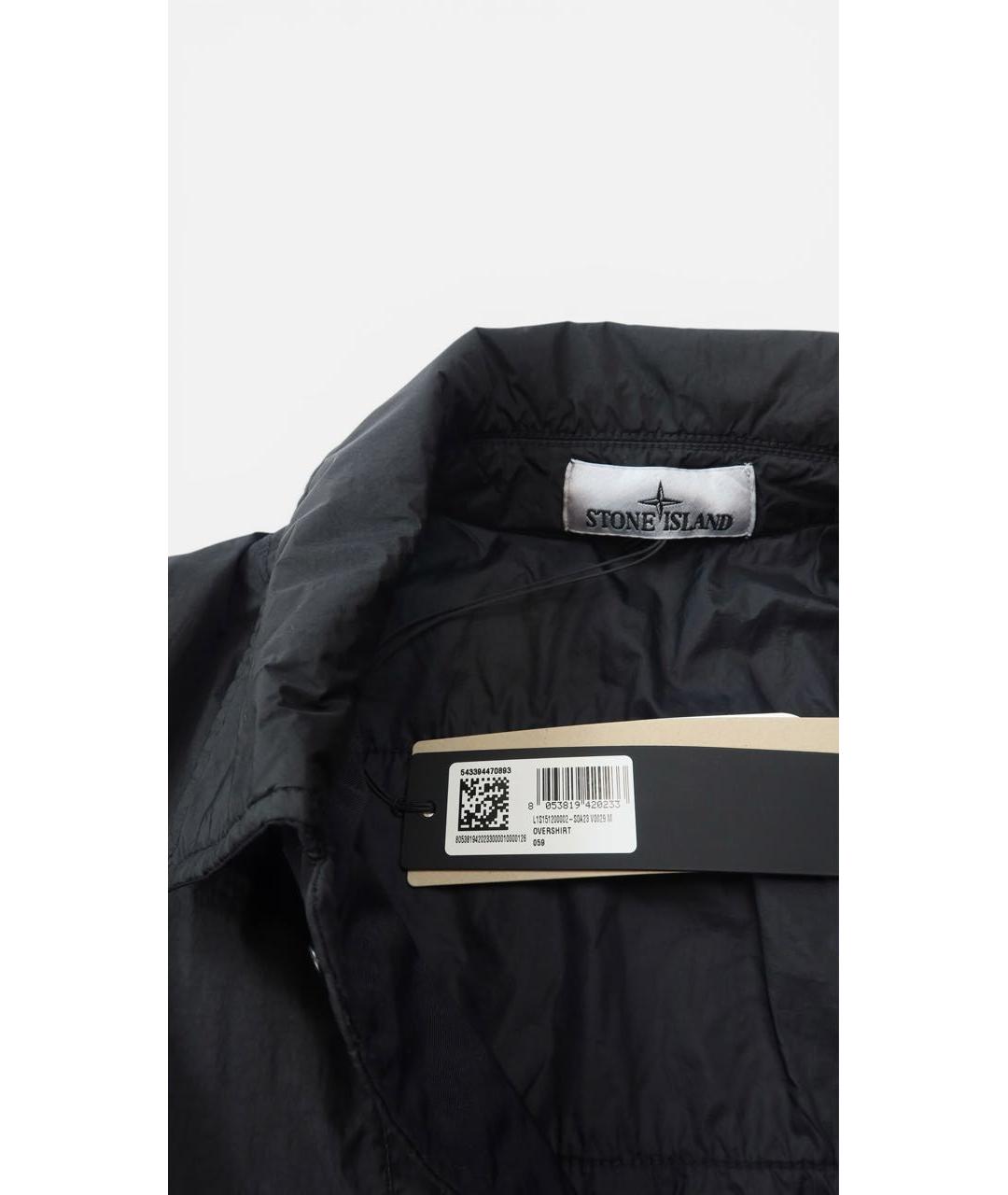STONE ISLAND Черная полиамидовая куртка, фото 6