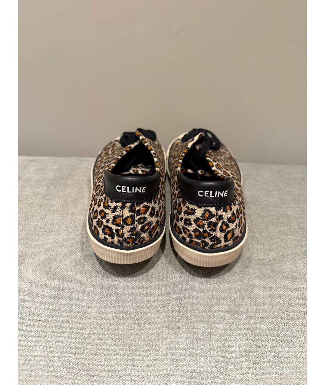 CELINE Мульти текстильные кеды, фото 4