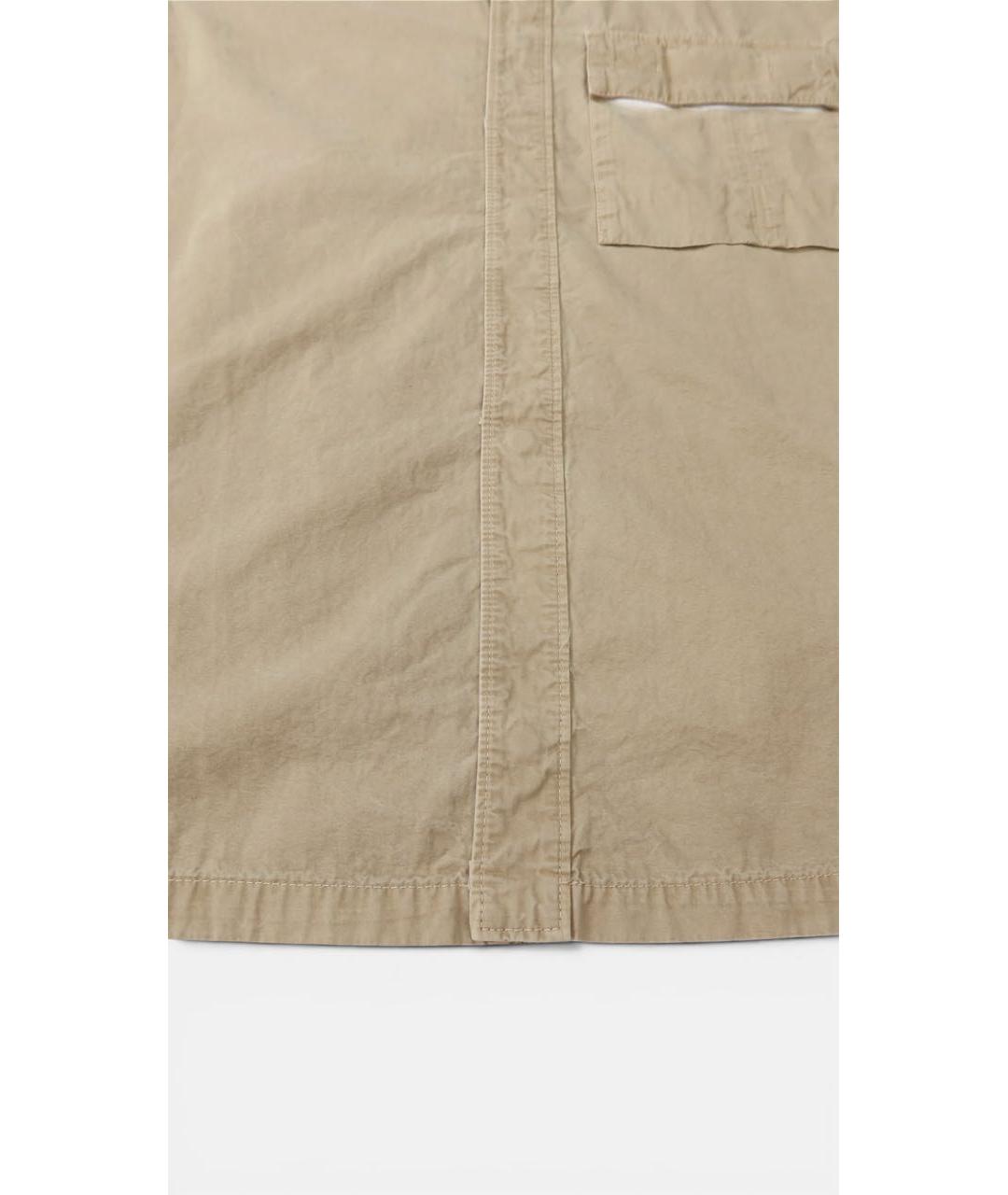 STONE ISLAND Желтая хлопковая кэжуал рубашка, фото 5