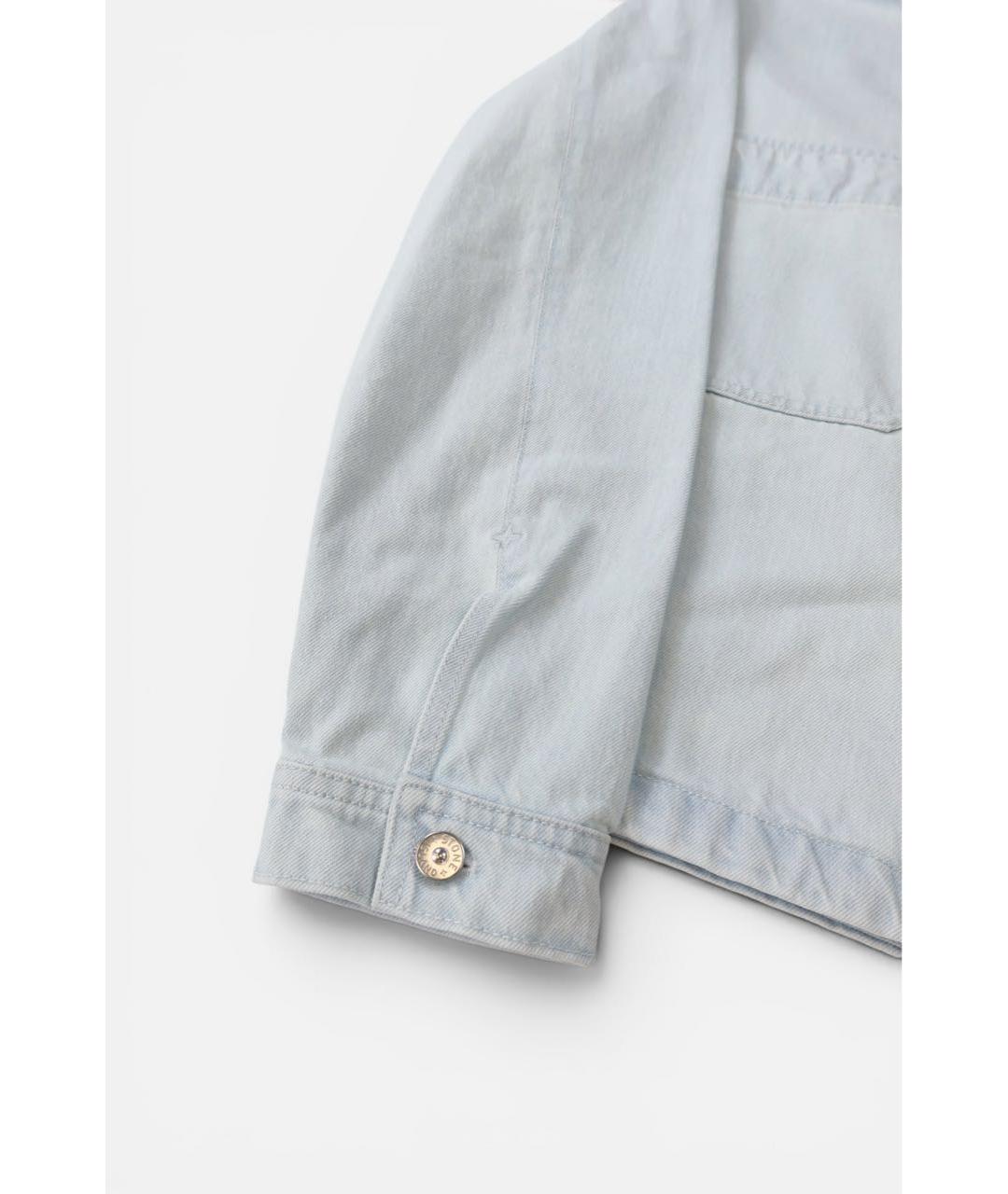STONE ISLAND Бирюзовая хлопковая куртка, фото 3