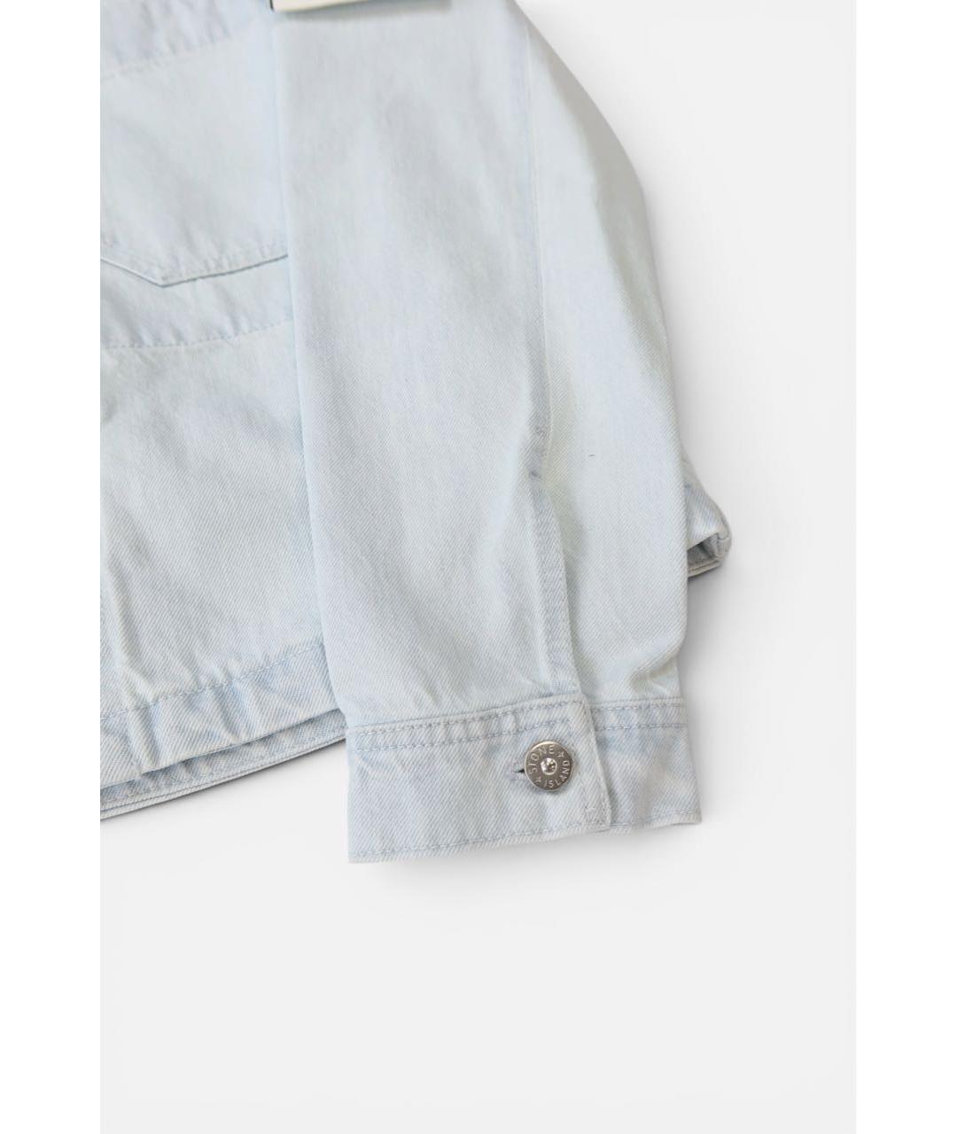 STONE ISLAND Бирюзовая хлопковая куртка, фото 2