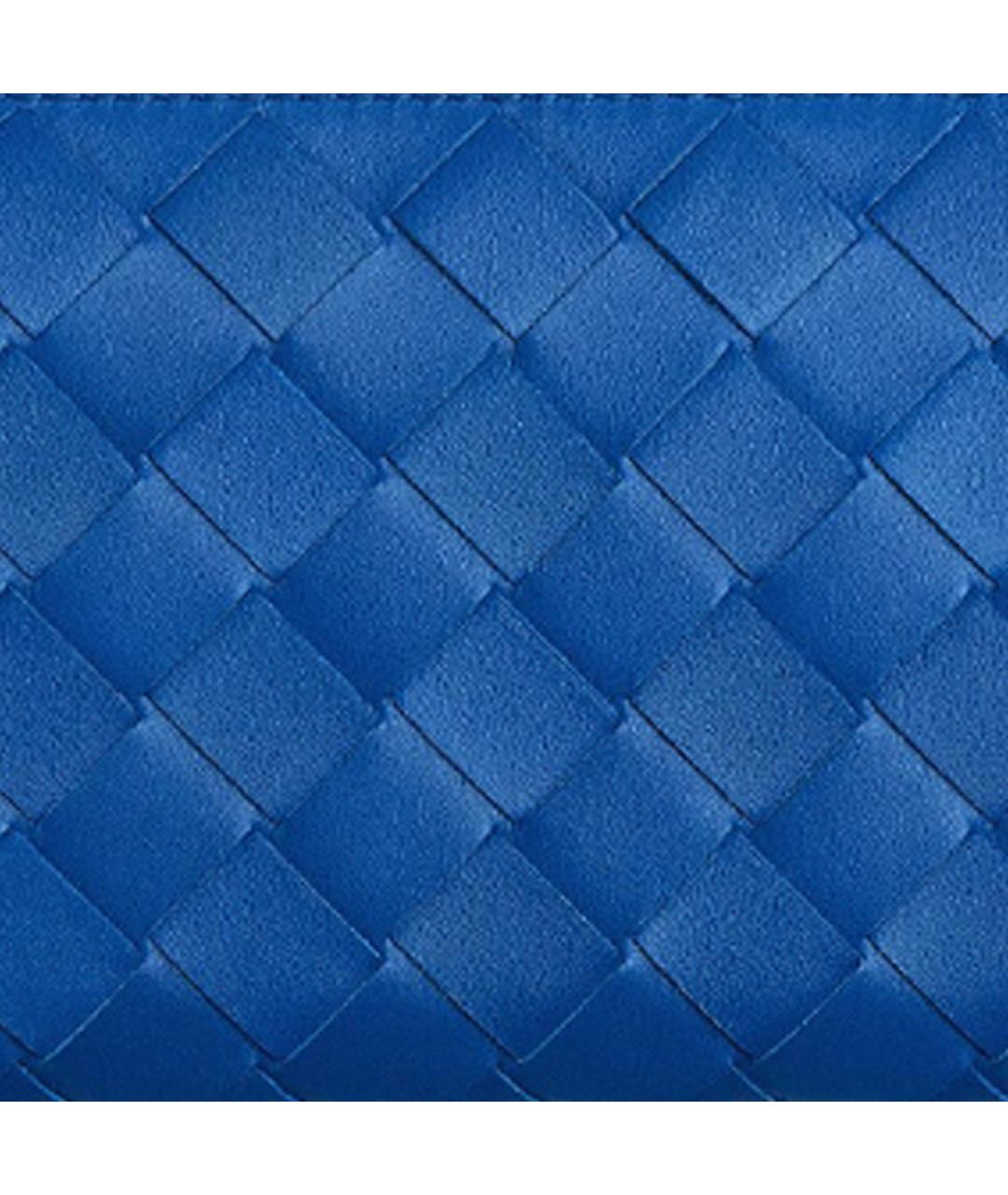 BOTTEGA VENETA Синий кожаный кошелек, фото 3