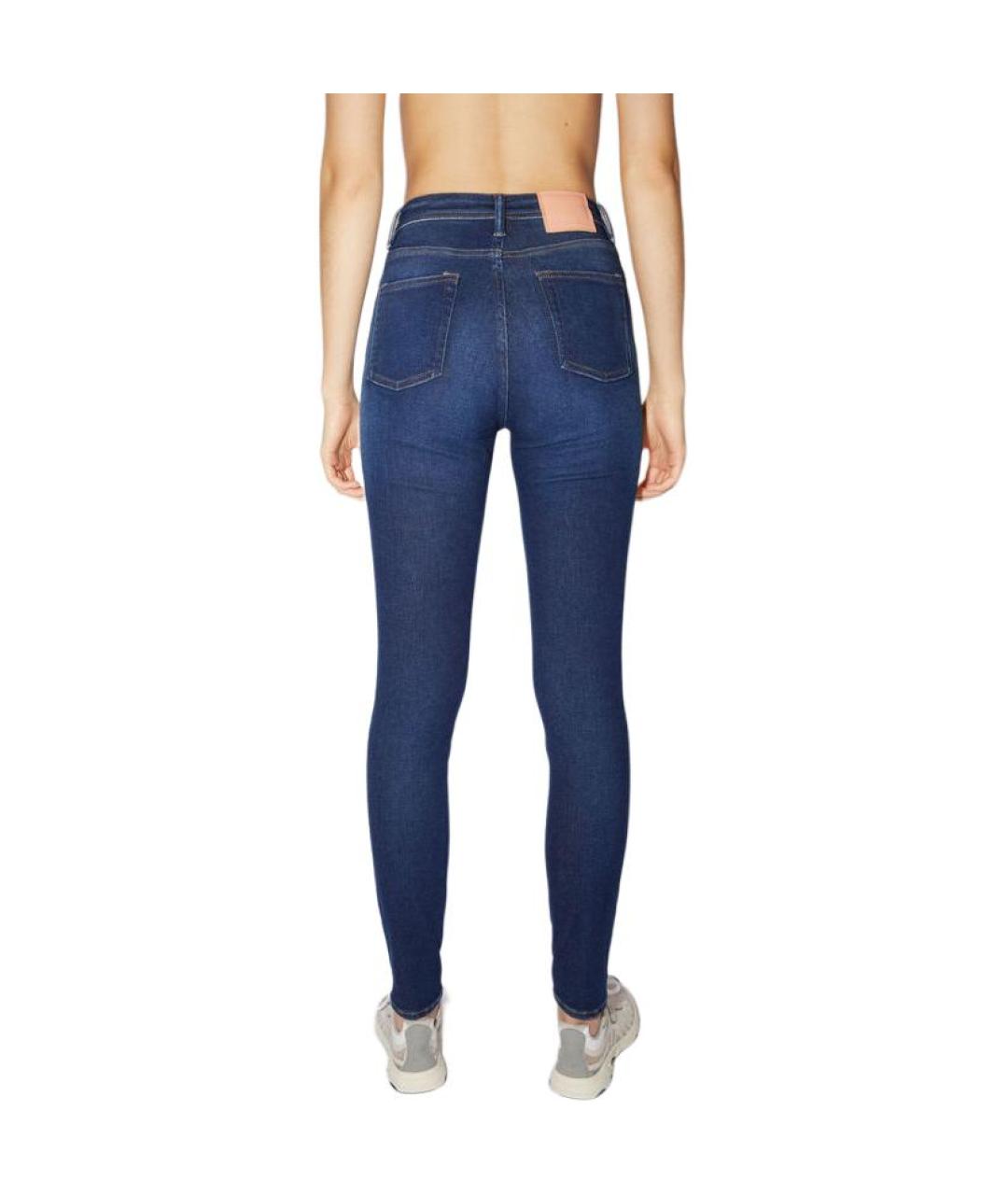 ACNE STUDIOS Синие хлопковые прямые джинсы, фото 3