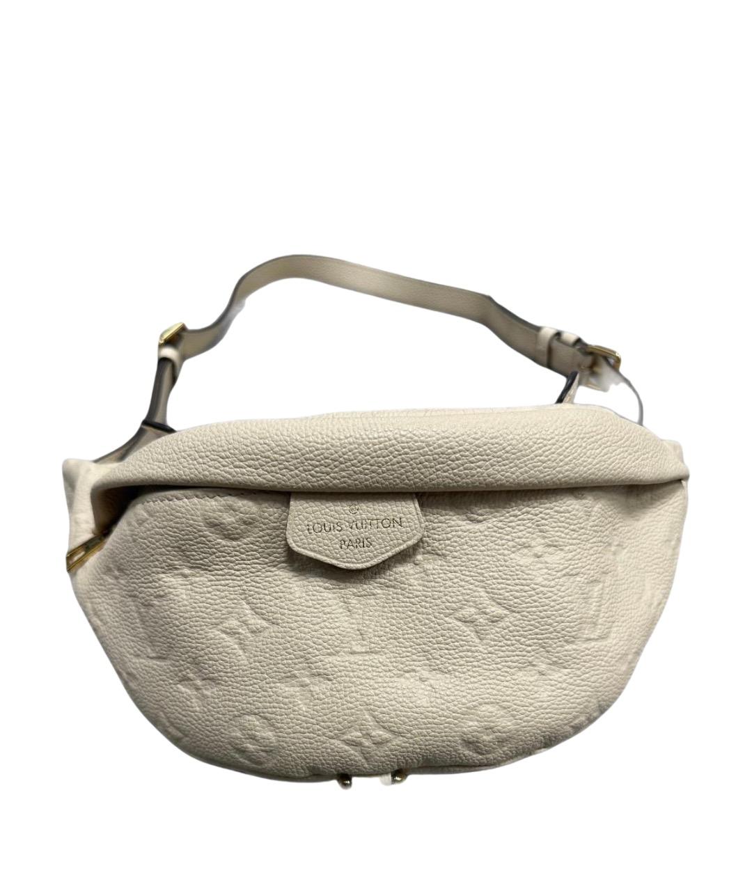 LOUIS VUITTON Бежевая кожаная поясная сумка, фото 1