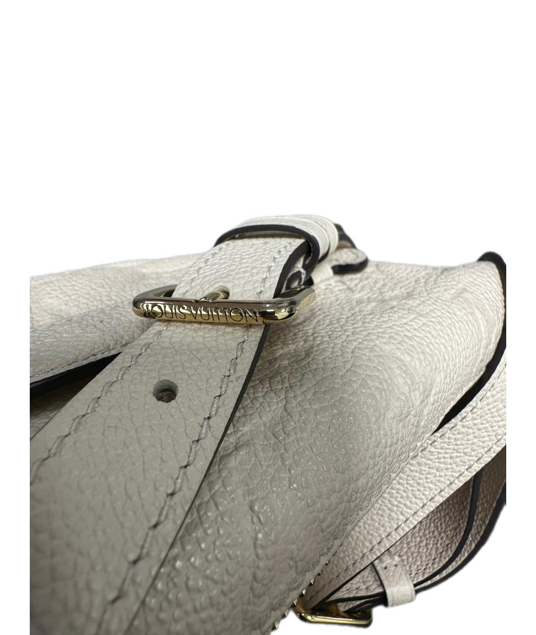 LOUIS VUITTON Бежевая кожаная поясная сумка, фото 4