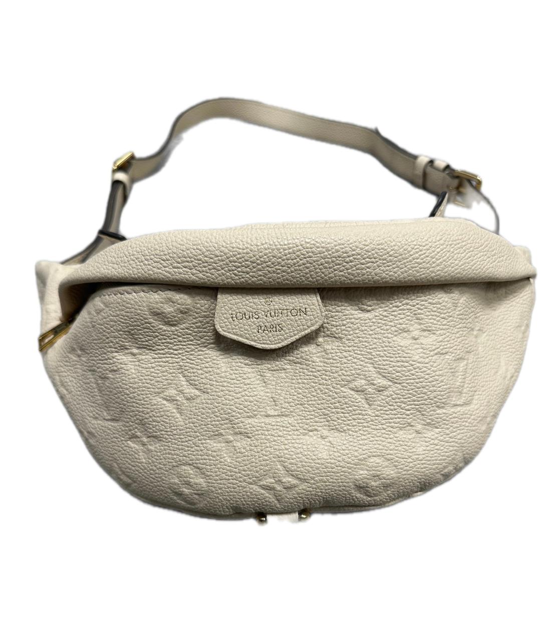 LOUIS VUITTON Бежевая кожаная поясная сумка, фото 6