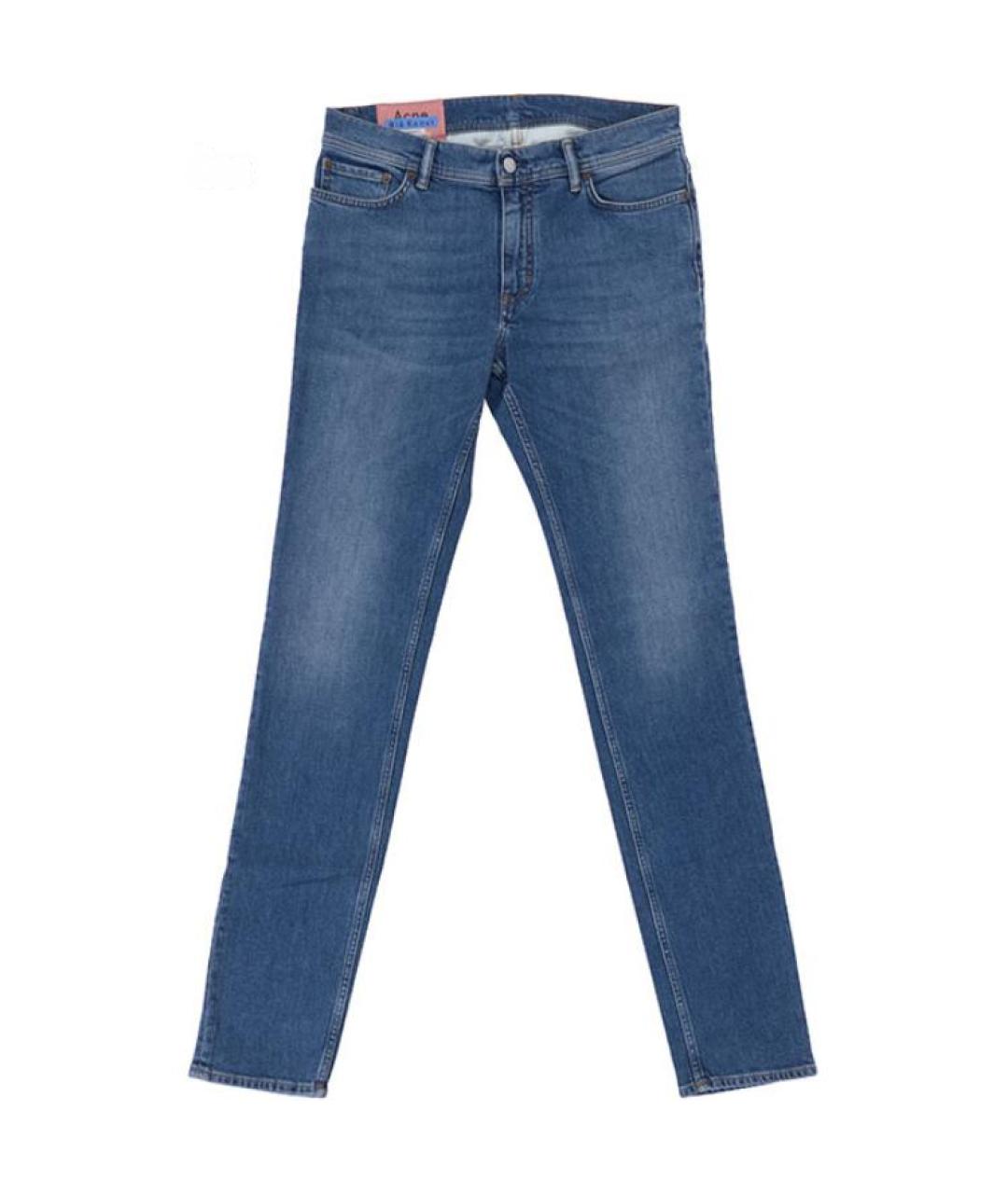 ACNE STUDIOS Синие прямые джинсы, фото 1