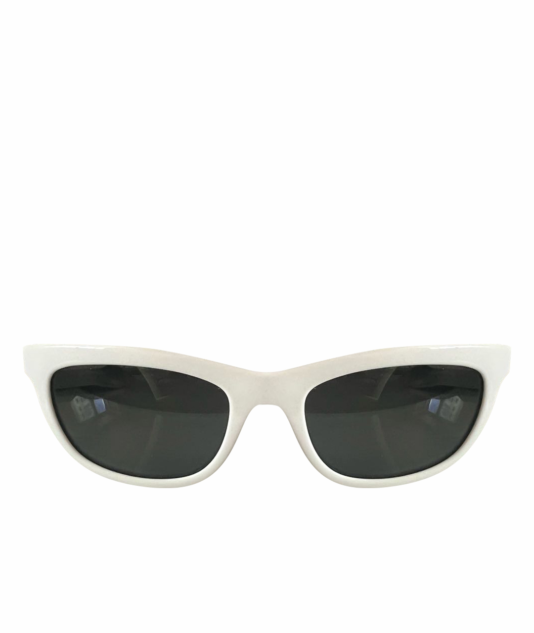 SAINT LAURENT Белые пластиковые солнцезащитные очки, фото 1