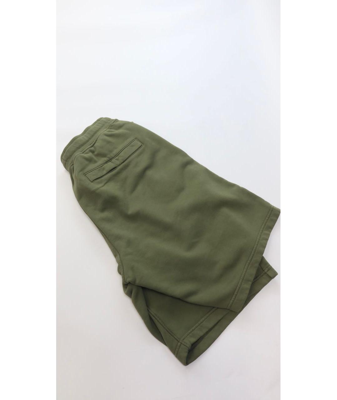 STONE ISLAND Хаки хлопковые шорты, фото 6