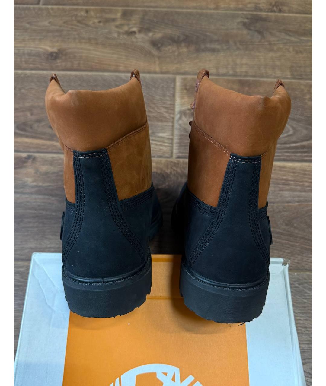 TIMBERLAND Коричневые нубуковые высокие ботинки, фото 4