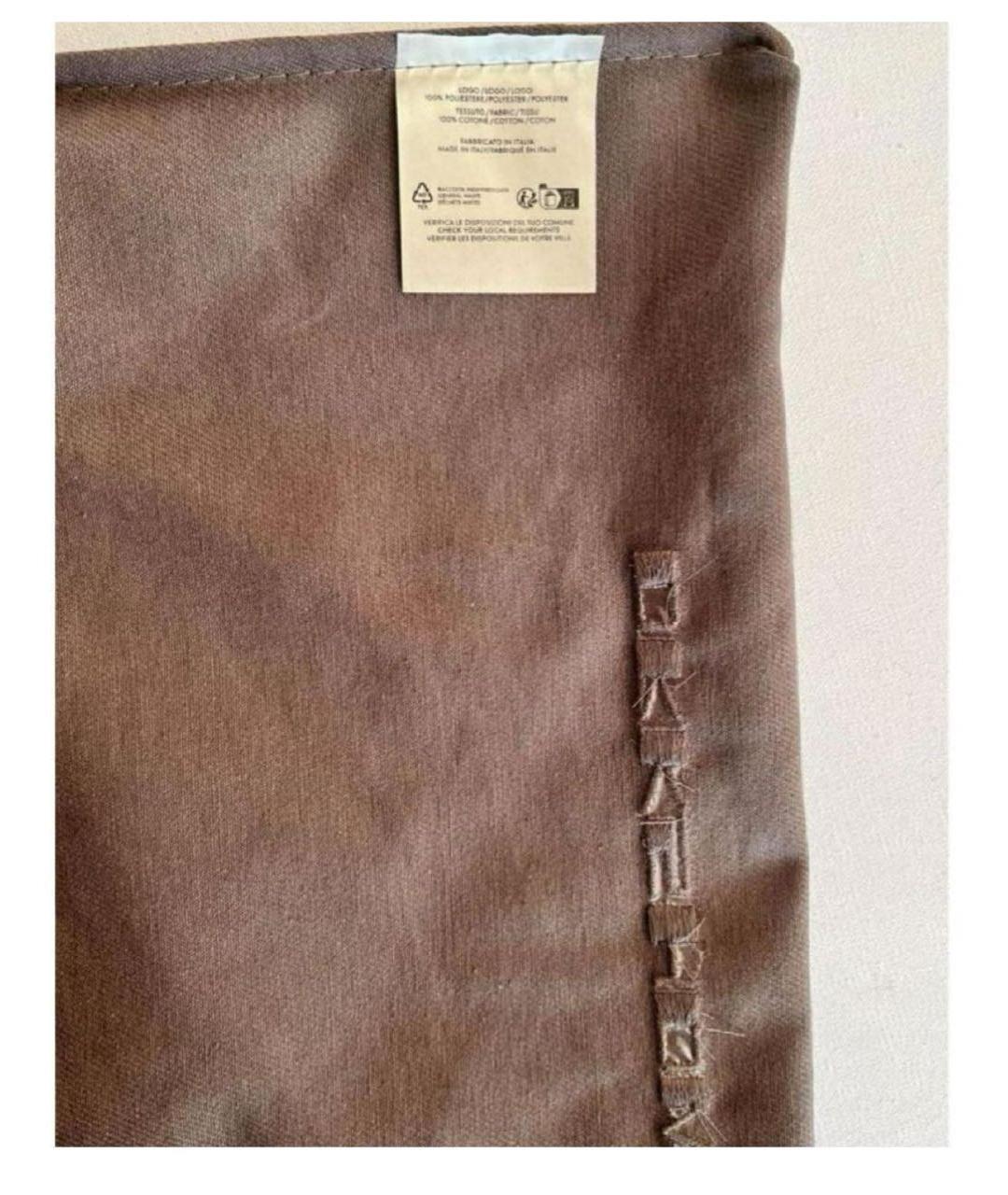 RICK OWENS DRKSHDW Коричневая хлопковая сумка тоут, фото 7