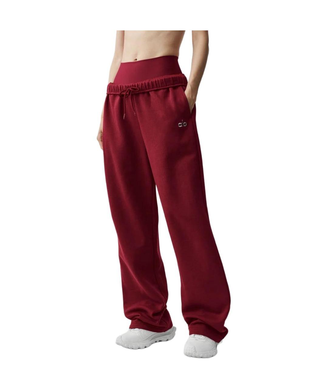 ALO YOGA Бордовые спортивные брюки и шорты, фото 3
