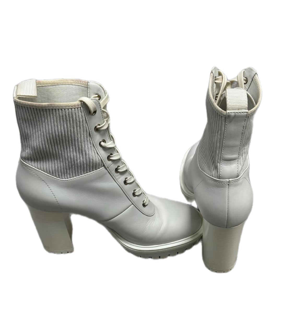 GIANVITO ROSSI Белые ботинки, фото 4