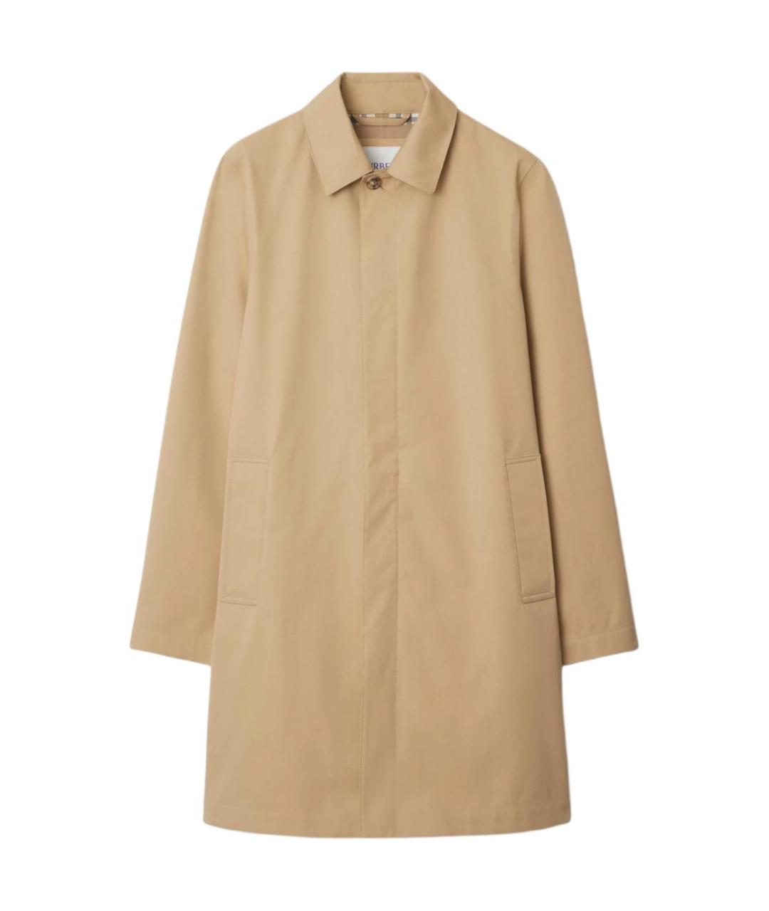 BURBERRY Бежевое шерстяное пальто, фото 1
