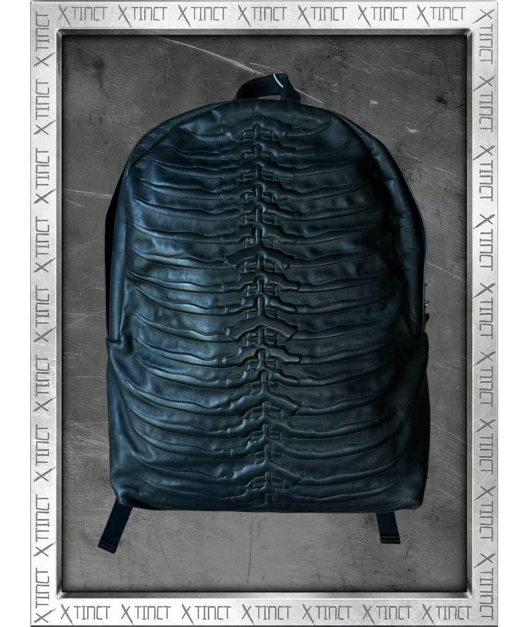 ALEXANDER MCQUEEN Черный кожаный рюкзак, фото 10