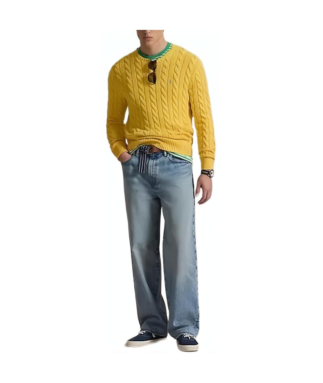 POLO RALPH LAUREN Желтый джемпер / свитер, фото 2