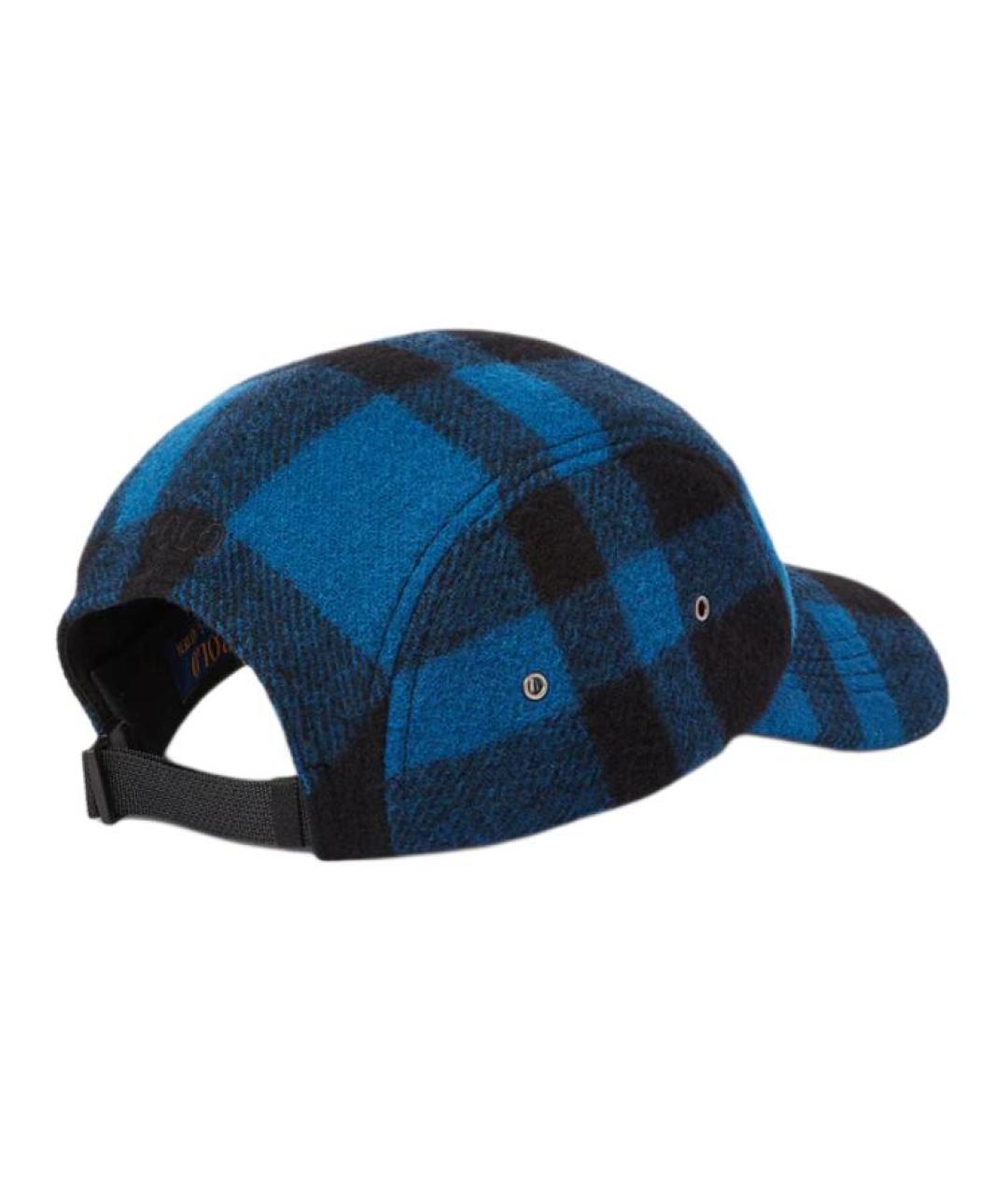 POLO RALPH LAUREN Синяя шерстяная кепка/бейсболка, фото 2