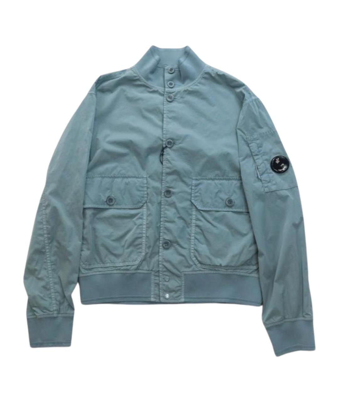 CP COMPANY Бирюзовая полиамидовая куртка, фото 1
