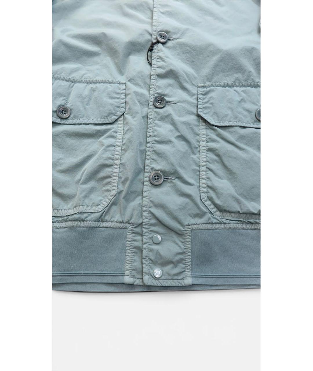 CP COMPANY Бирюзовая полиамидовая куртка, фото 3