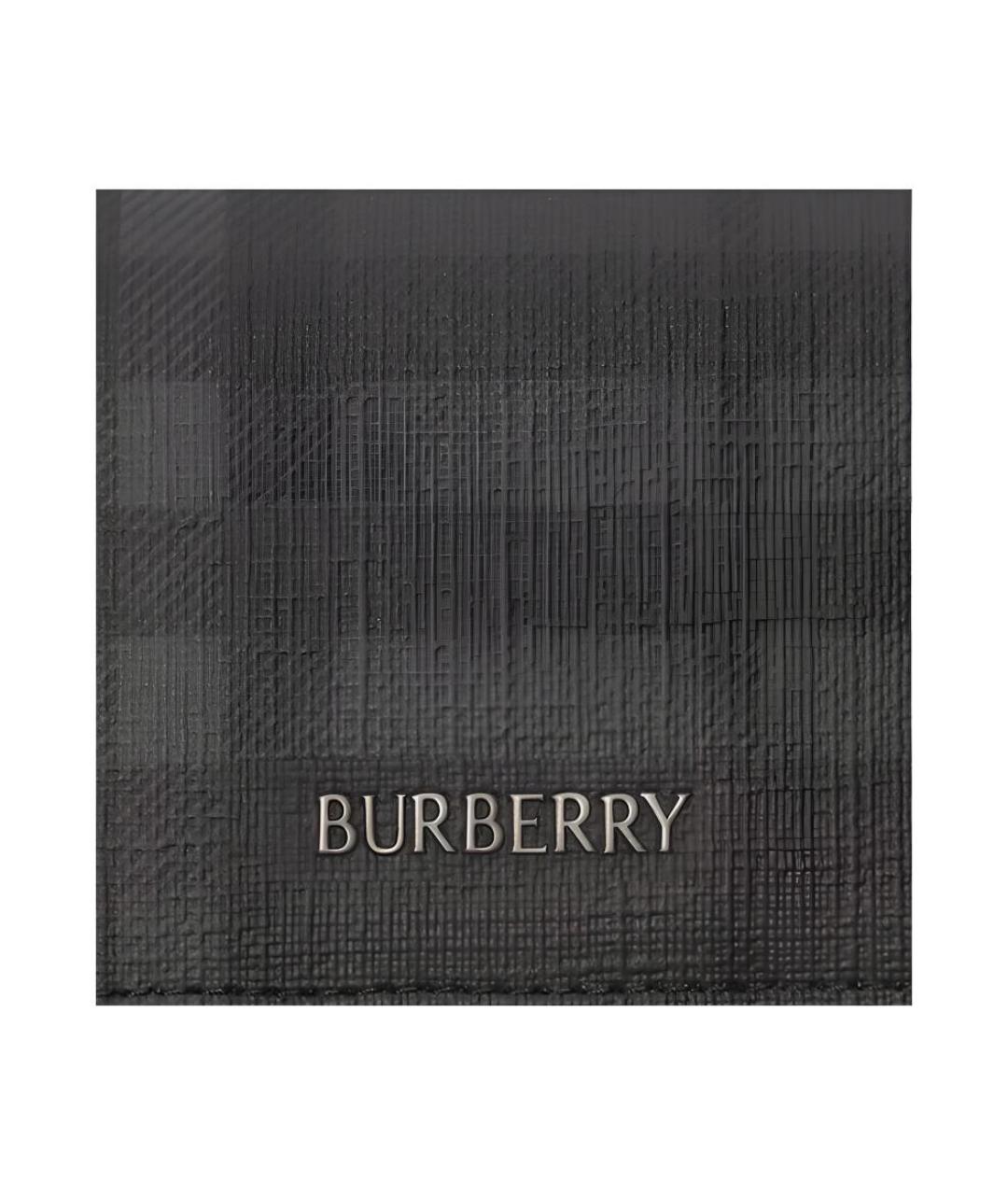 BURBERRY Черный кожаный кардхолдер, фото 5